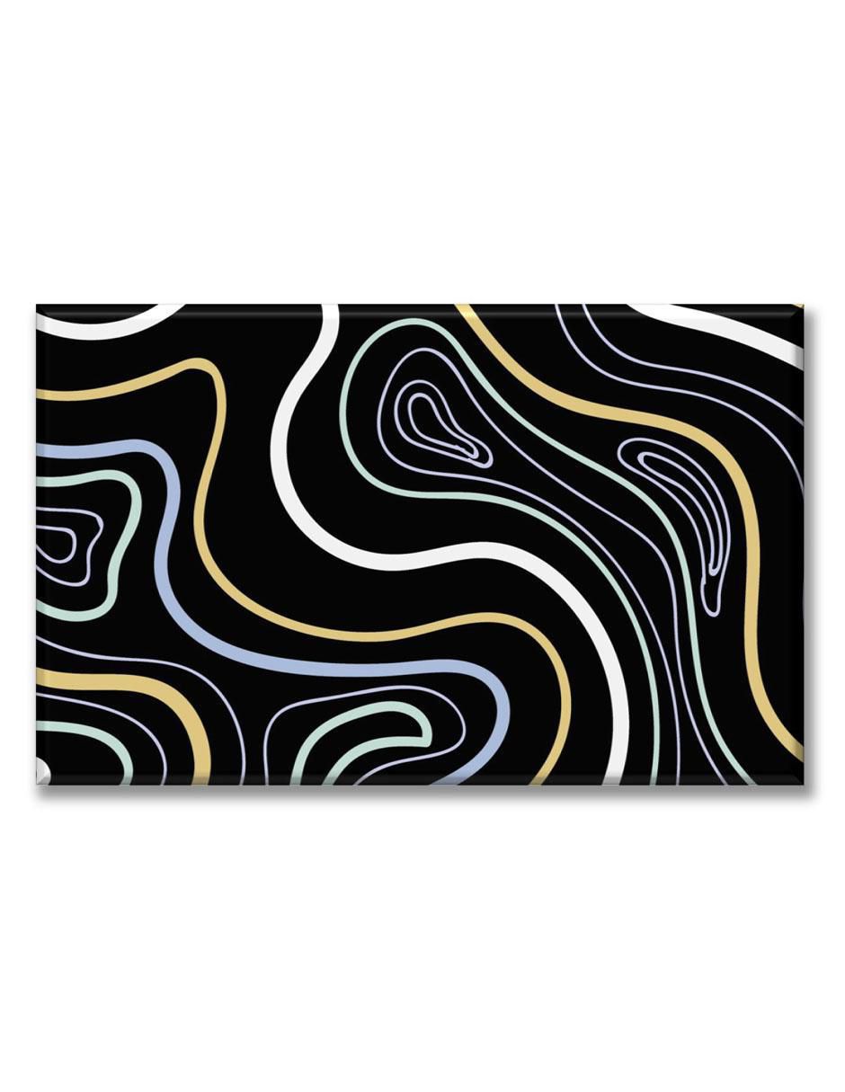 Cuadro decorativo Ondas negro 1