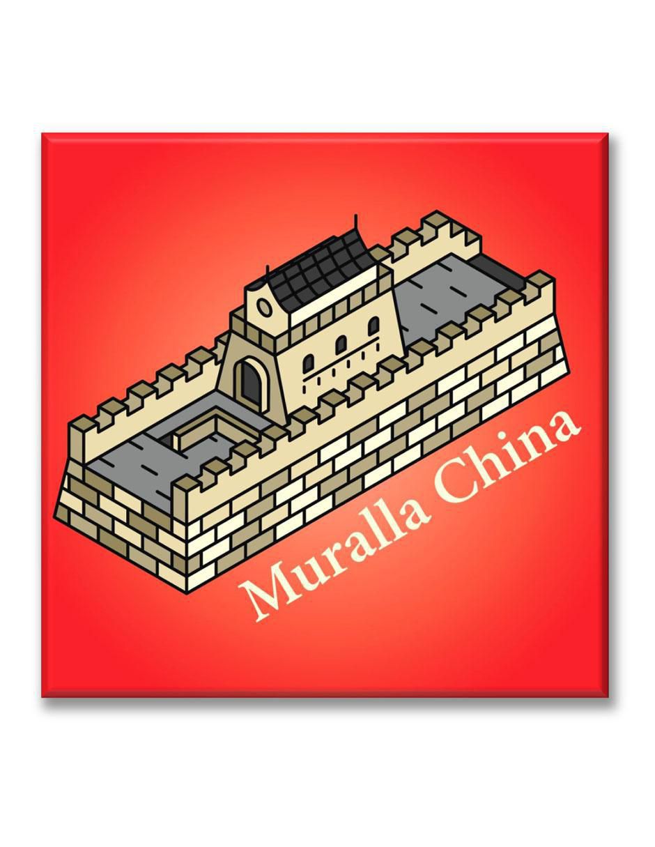 Cuadro decorativo Industria Grafica Ciento 23 Muralla china ilustración