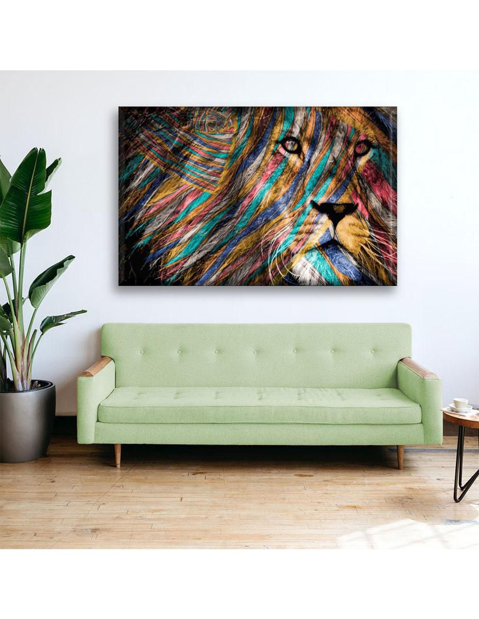 Cuadro decorativo Industria Grafica Ciento 23 León colores