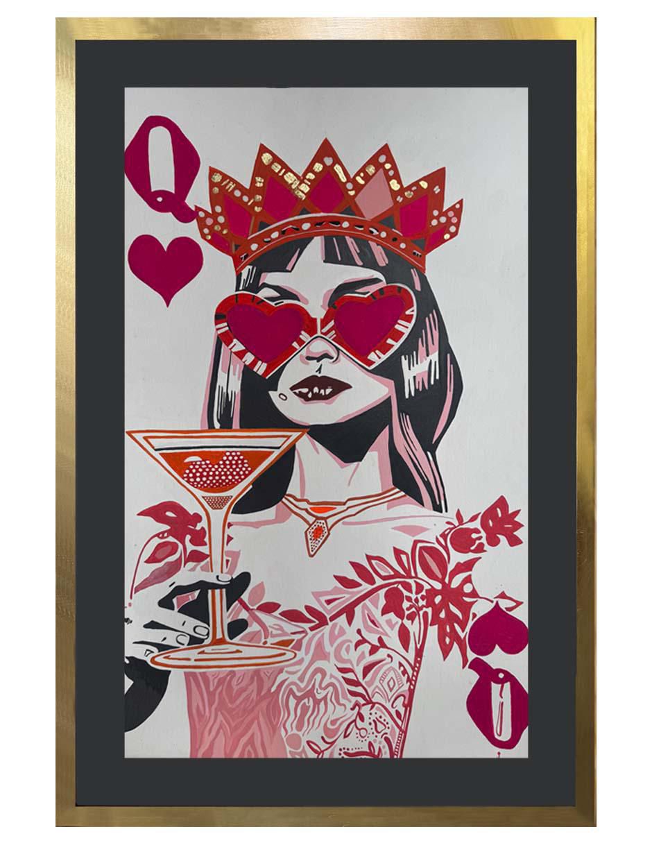 Pintura Queen Ii técnica acrílico Milleniart