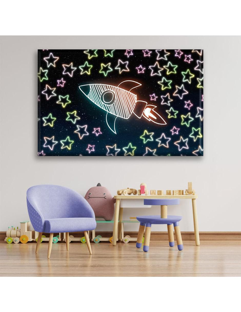 Cuadro decorativo Cohete en el espacio 5