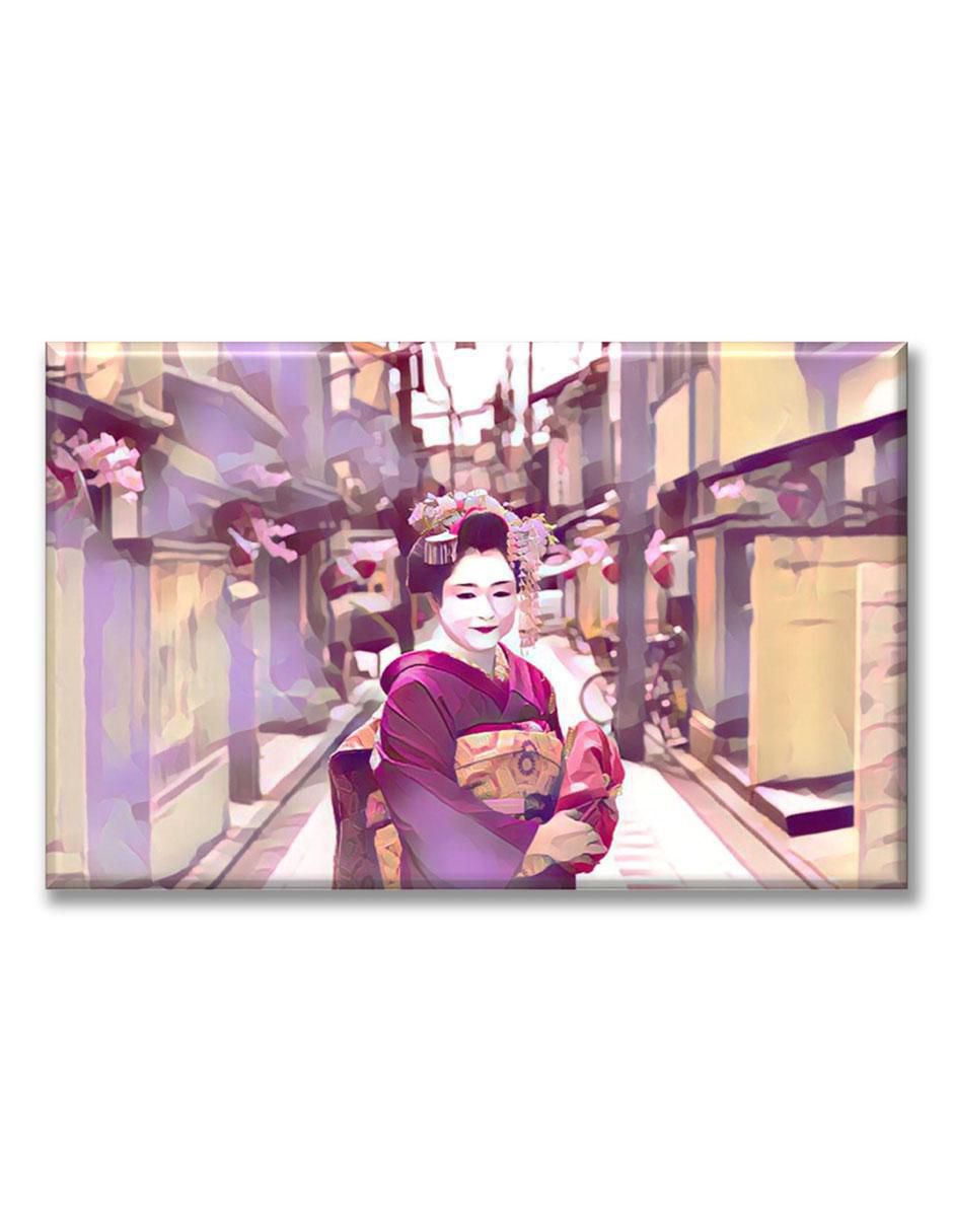 Cuadro decorativo Industria Grafica Ciento 23 Geisha en la ciudad