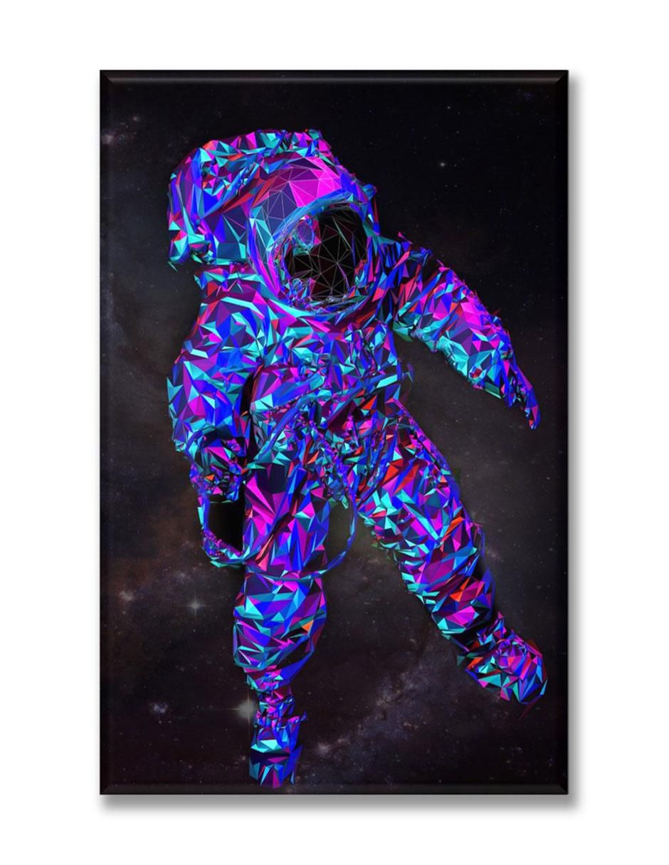 Cuadro decorativo Industria Grafica Ciento 23 Astronauta poligonal