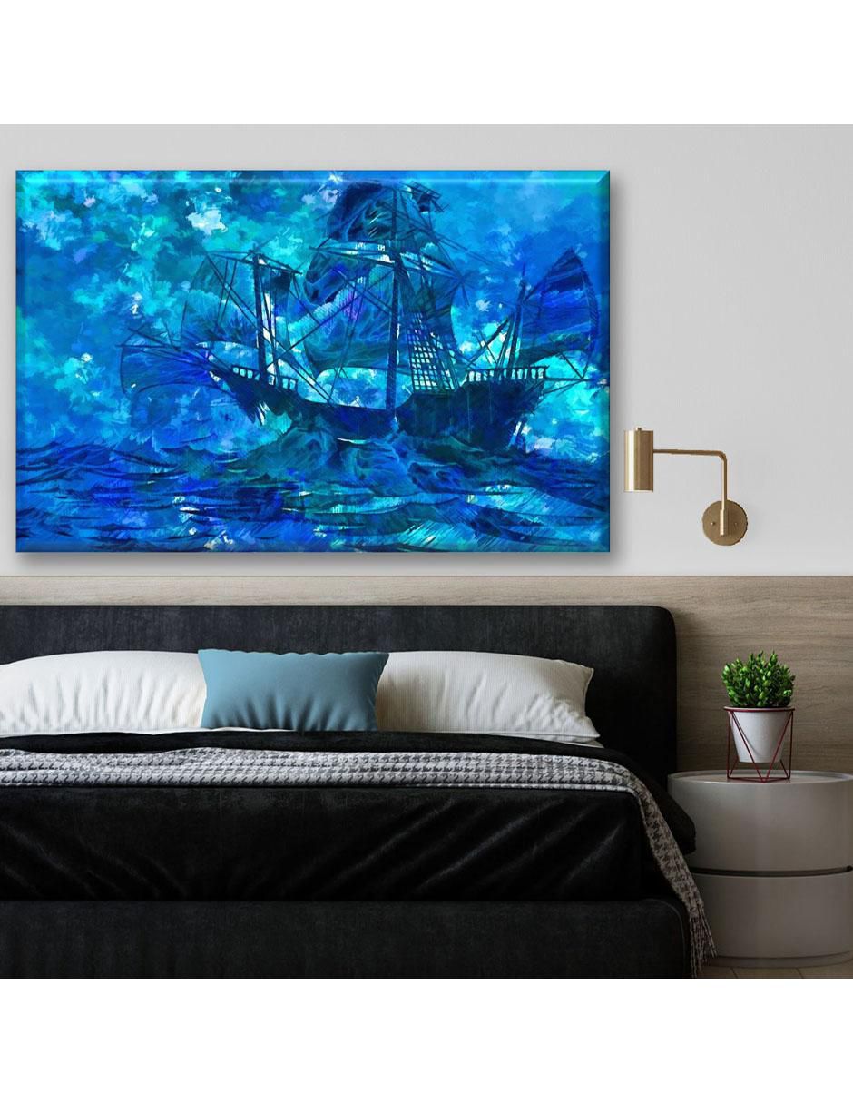 Cuadro decorativo Industria Grafica Ciento 23 Barco pintura