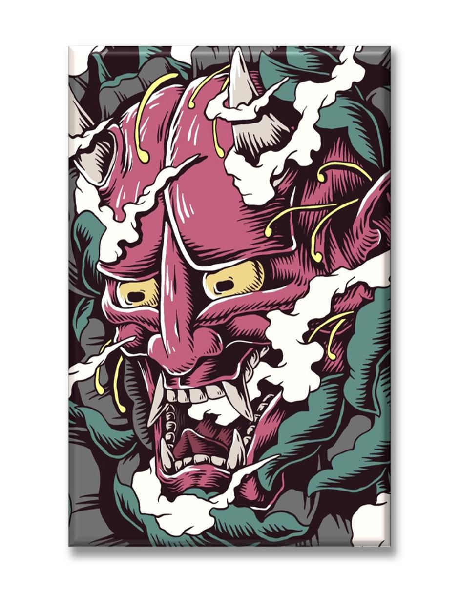 Cuadro decorativo Industria Grafica Ciento 23 Máscara japonesa diablo
