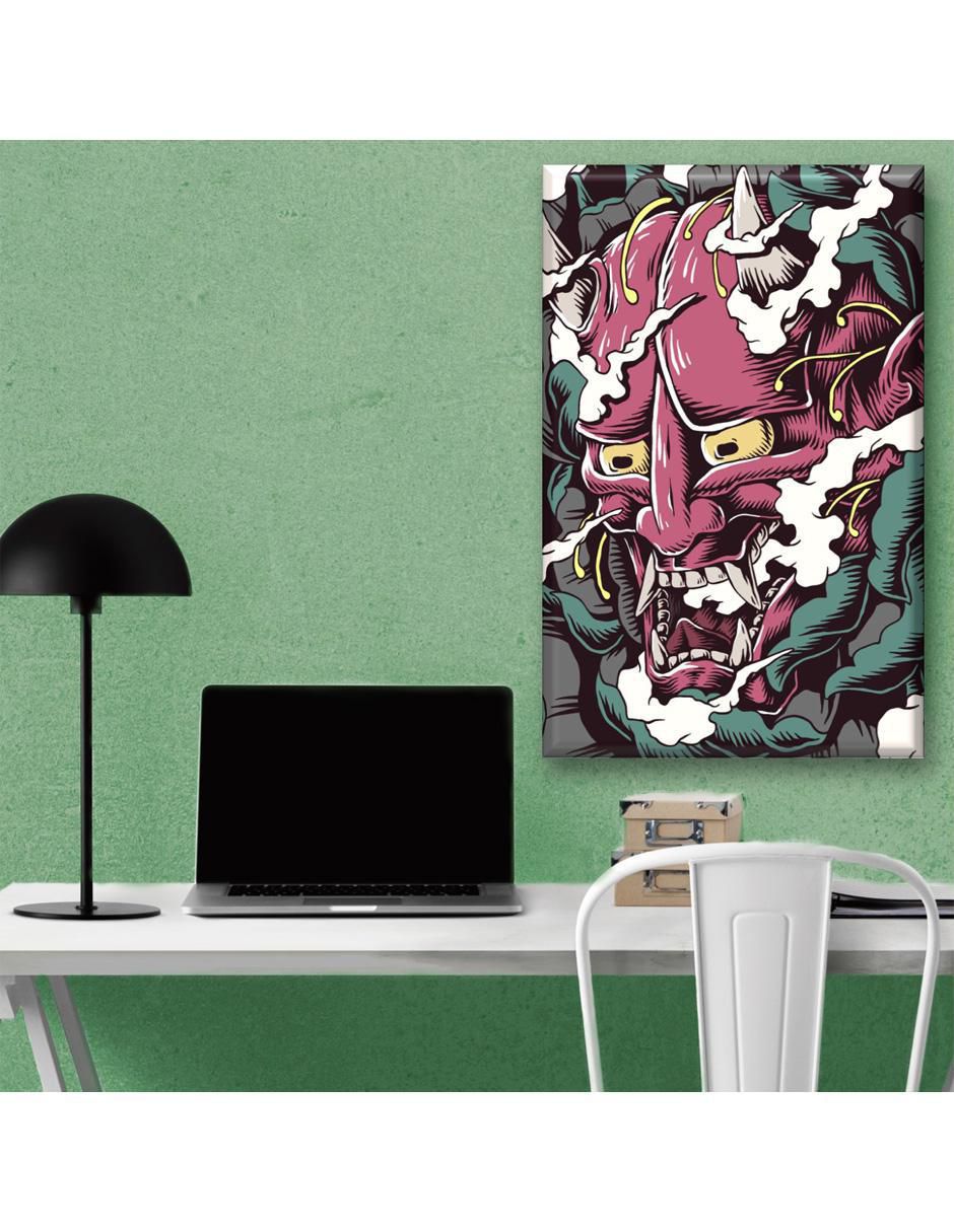 Cuadro decorativo Industria Grafica Ciento 23 Máscara japonesa diablo