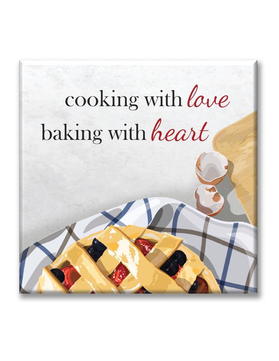 Cuadro decorativo Horneado con amor 1