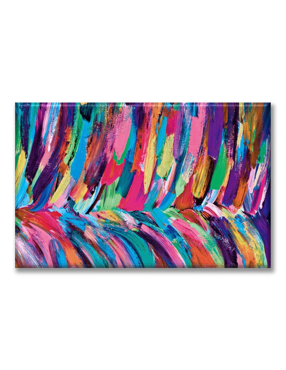 Cuadro decorativo Pinceladas arcoíris 1