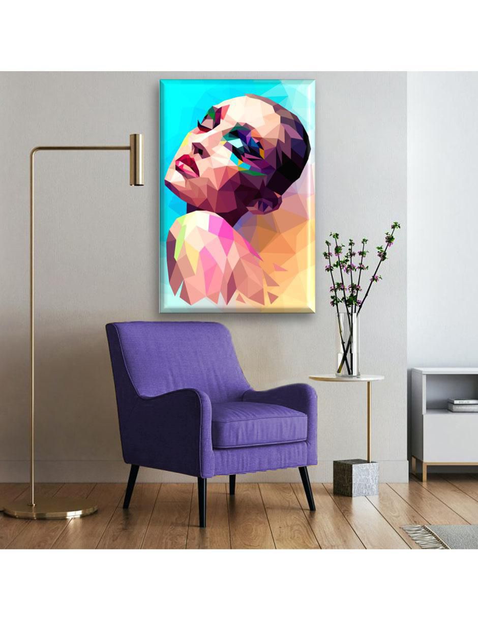 Cuadro decorativo Rostro geométrico 5
