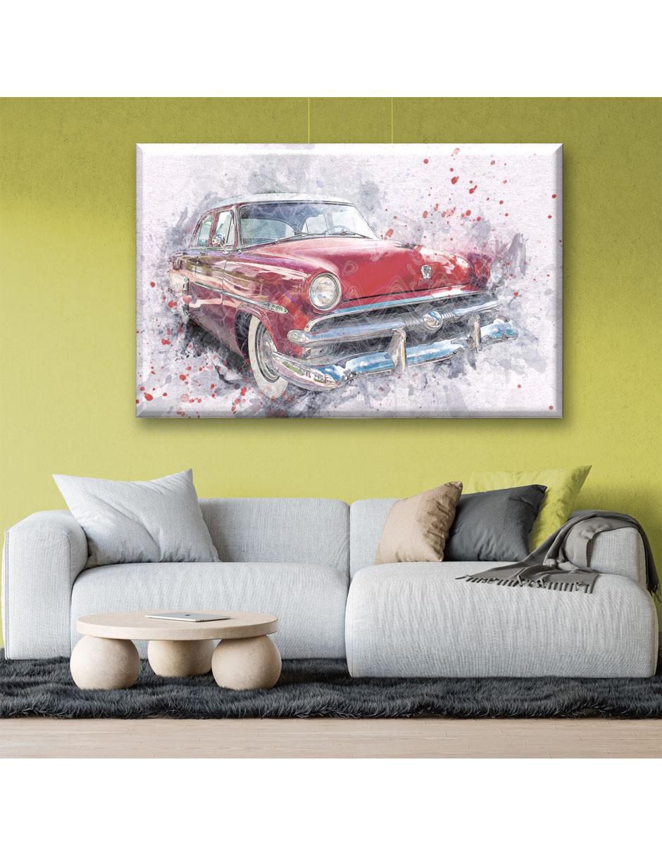 Cuadro decorativo Industria Grafica Ciento 23 Carro antiguo pintura