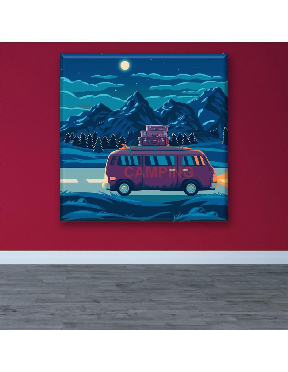 Cuadro decorativo Industria Grafica Ciento 23 Campamento nocturno