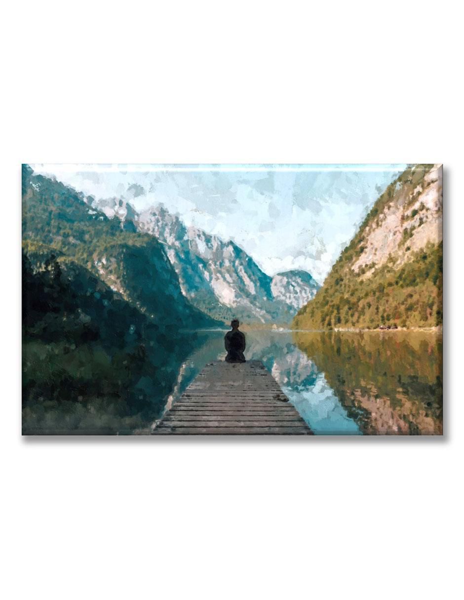 Cuadro decorativo Industria Grafica Ciento 23 Hombre en las montañas