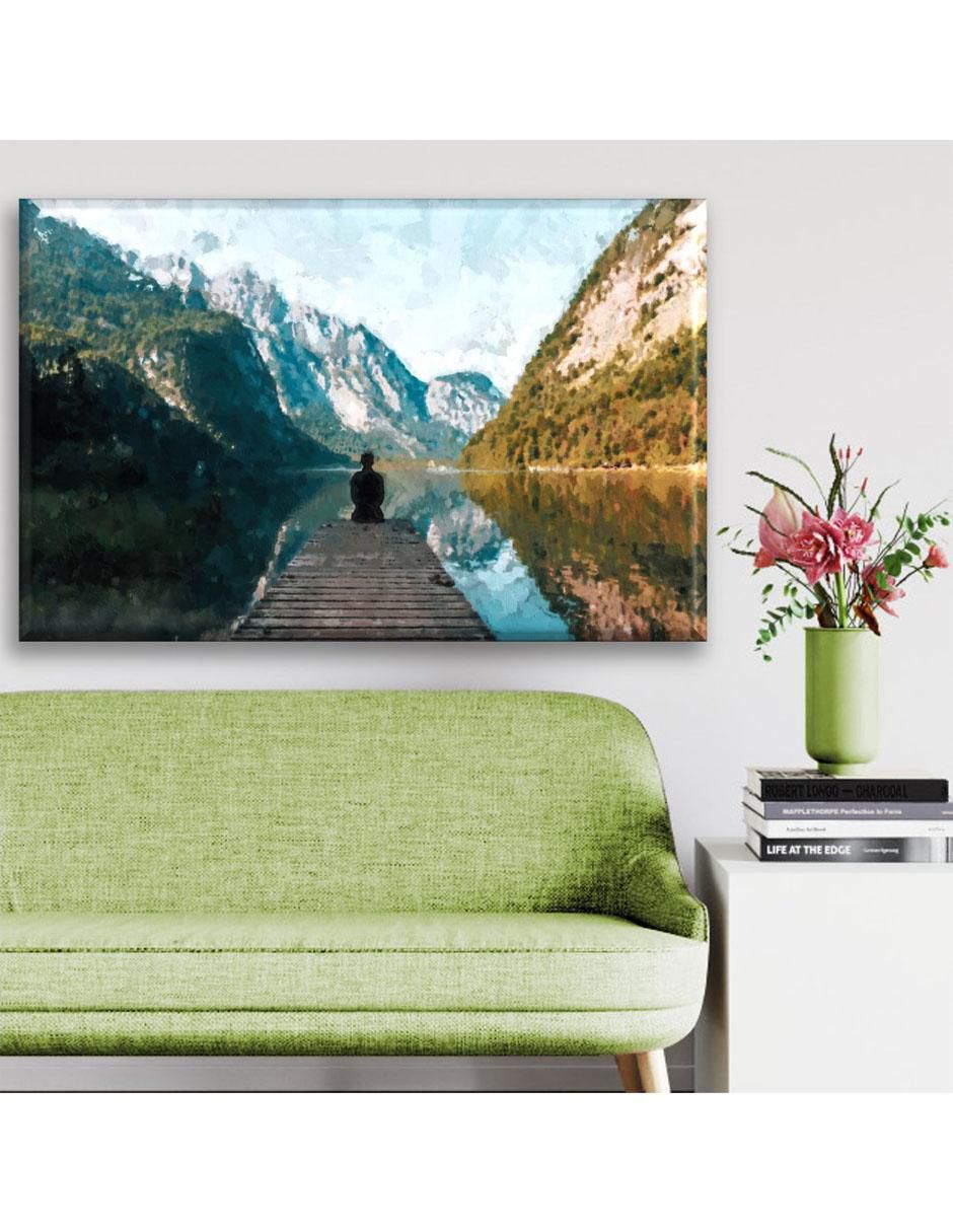 Cuadro decorativo Industria Grafica Ciento 23 Hombre en las montañas
