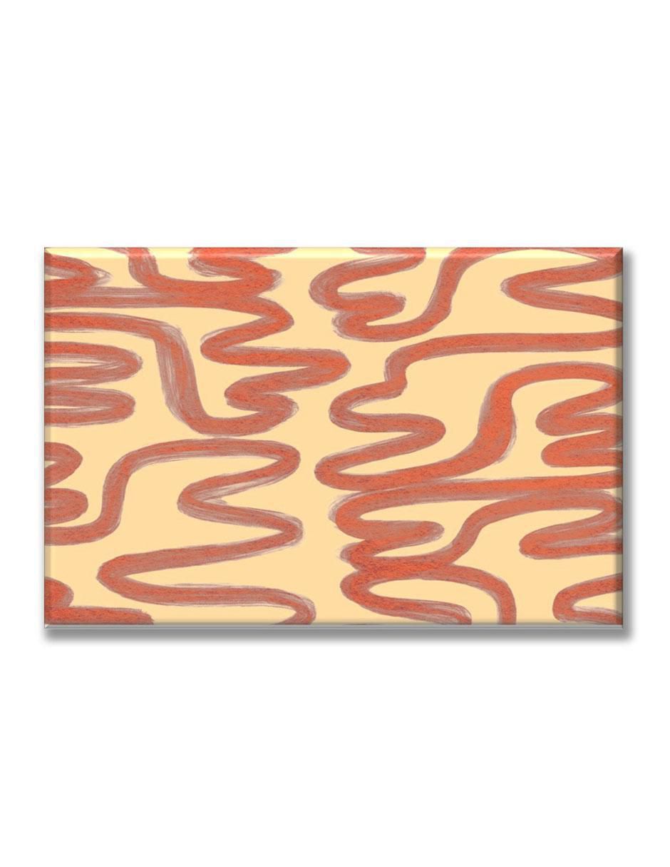 Cuadro decorativo Curvas rojas 1