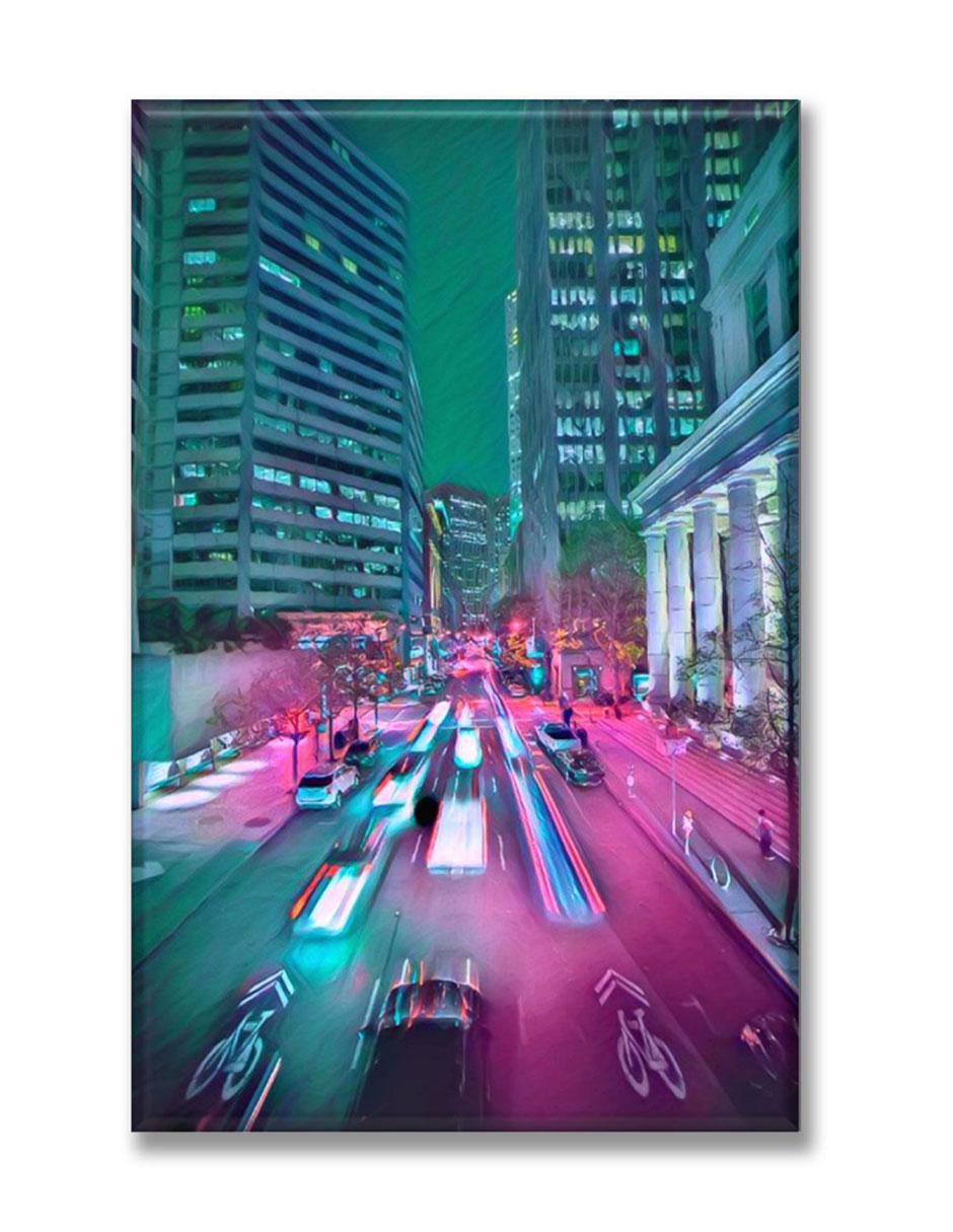 Cuadro decorativo Industria Grafica Ciento 23 Luces de la ciudad neón