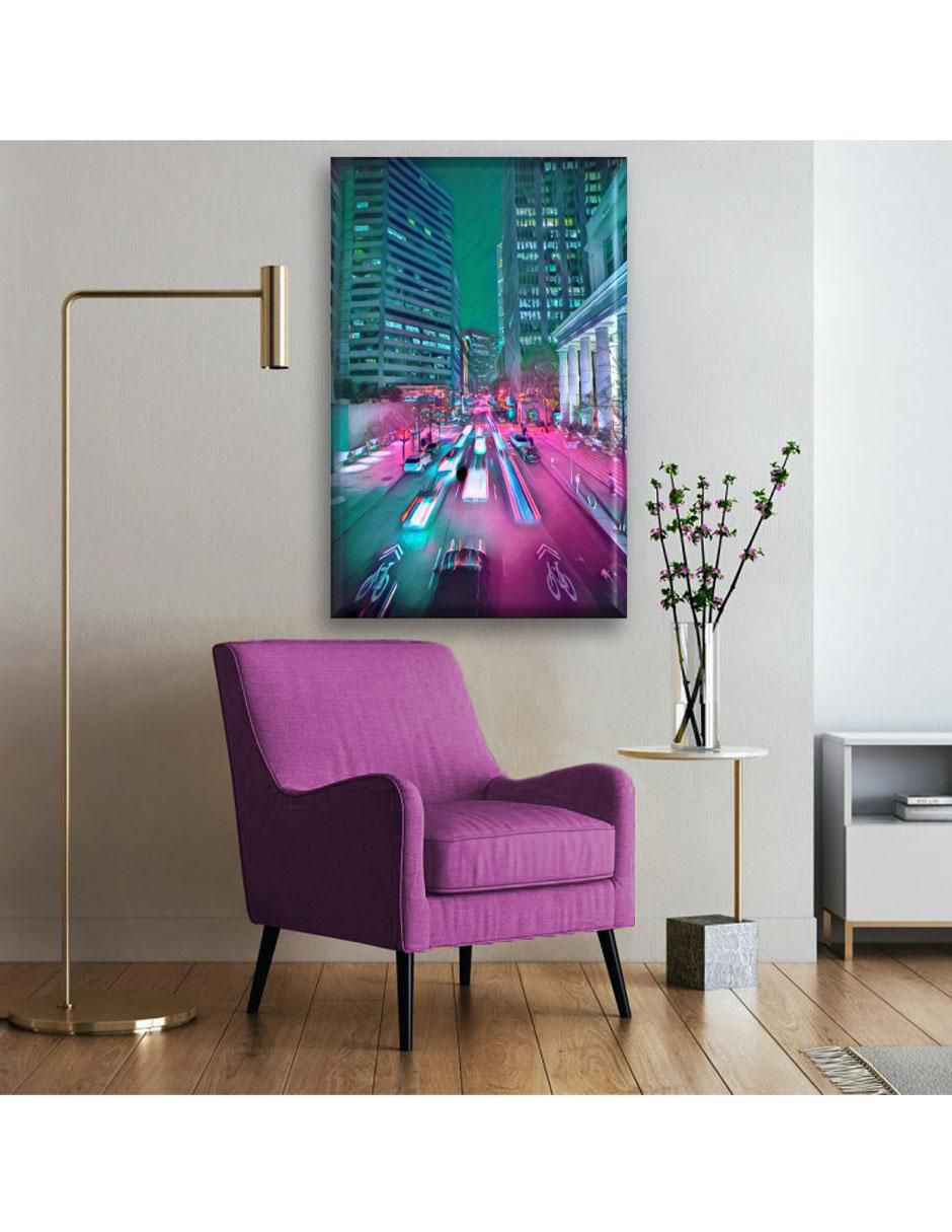 Cuadro decorativo Industria Grafica Ciento 23 Luces de la ciudad neón
