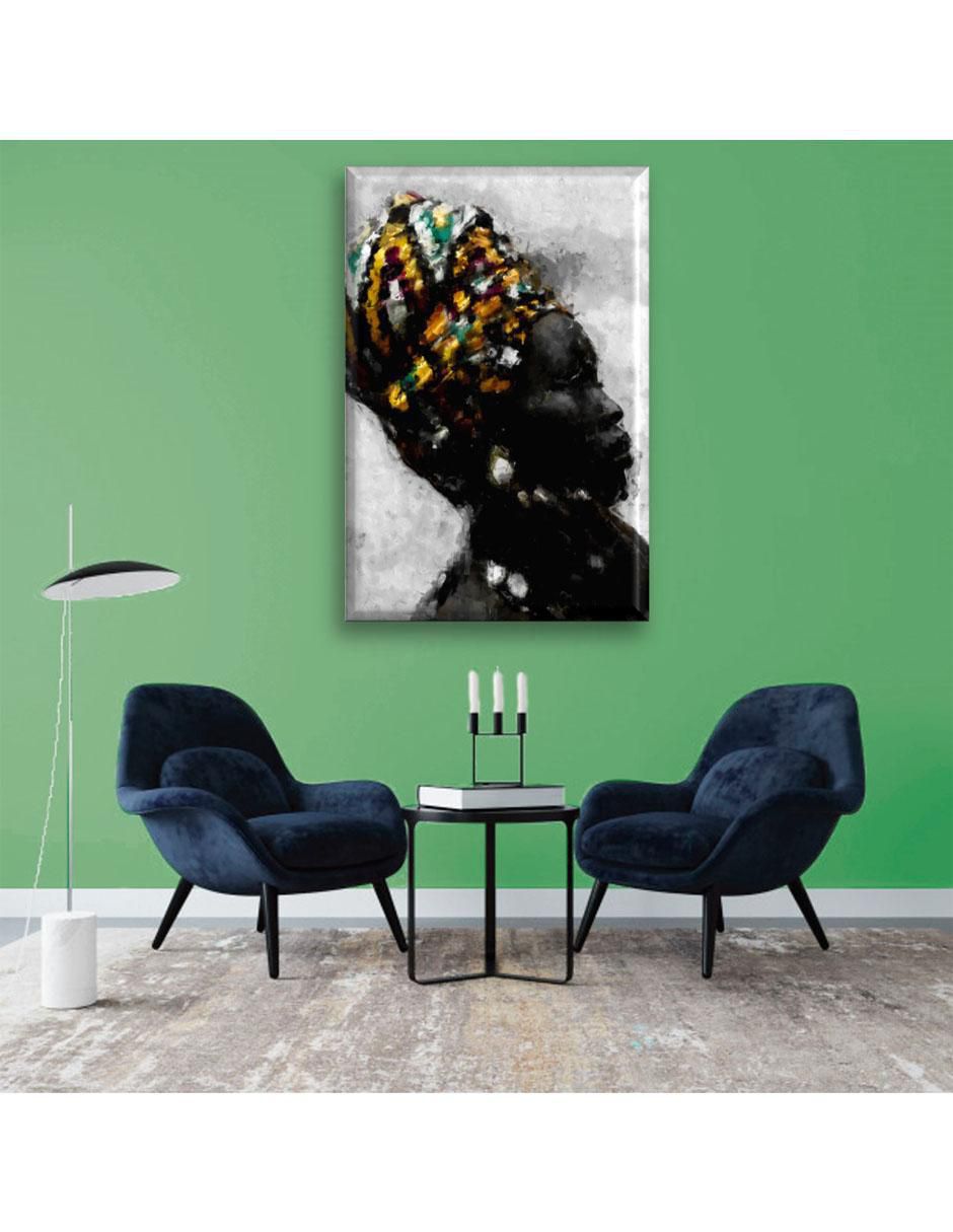 Cuadro decorativo Mujer africana pintura 5