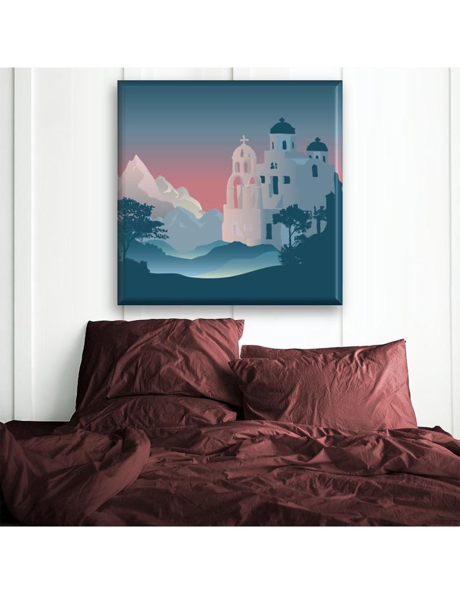 Cuadro decorativo Santorini al atardecer 5