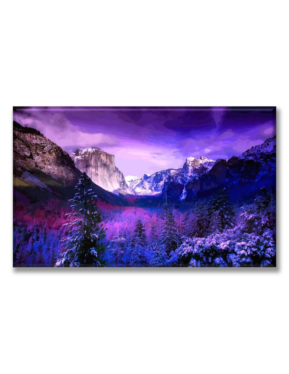 Cuadro decorativo Industria Grafica Ciento 23 Paisaje lila