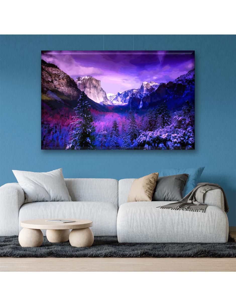 Cuadro decorativo Industria Grafica Ciento 23 Paisaje lila