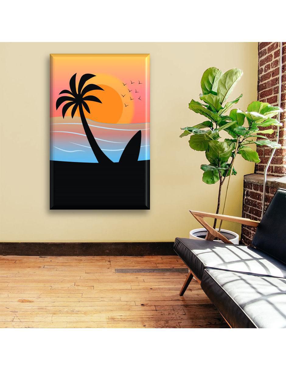 Cuadro decorativo Industria Grafica Ciento 23 Atardecer en la playa ii