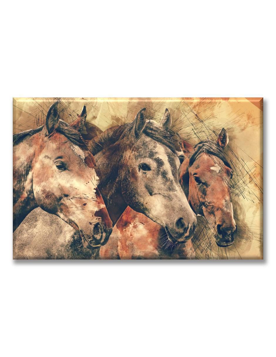 Cuadro decorativo Caballos pintura 1