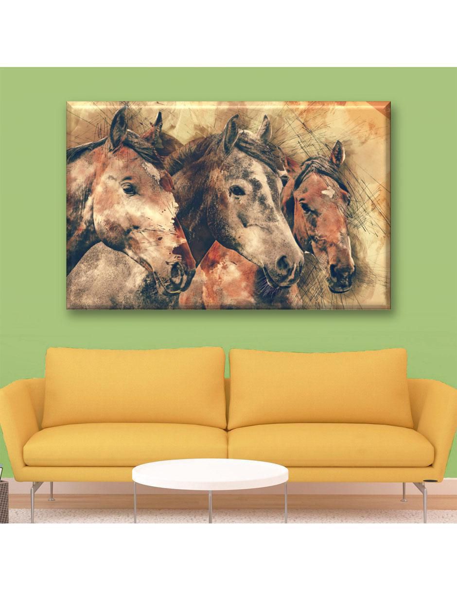 Cuadro decorativo Caballos pintura 5