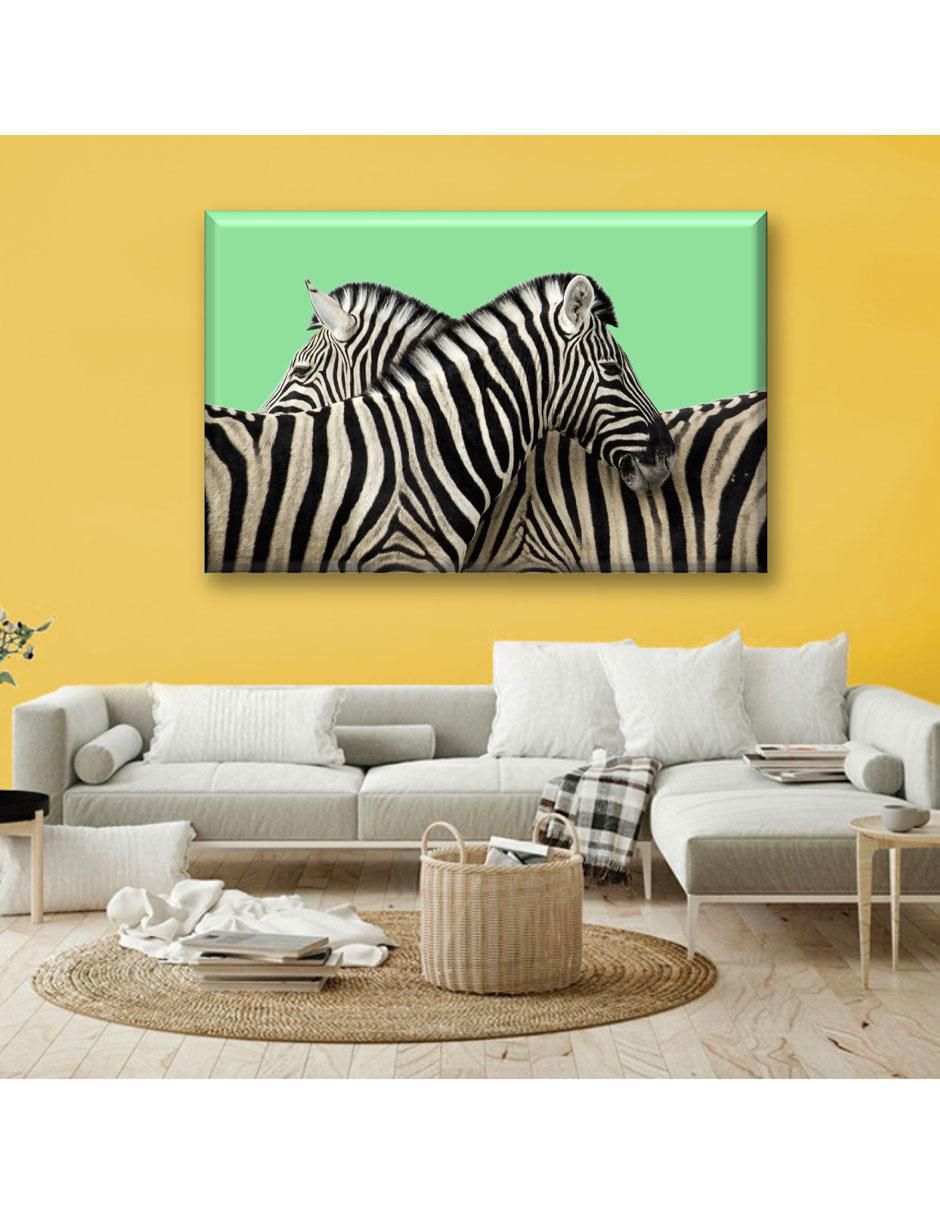 Cuadro decorativo Dos cebras 5