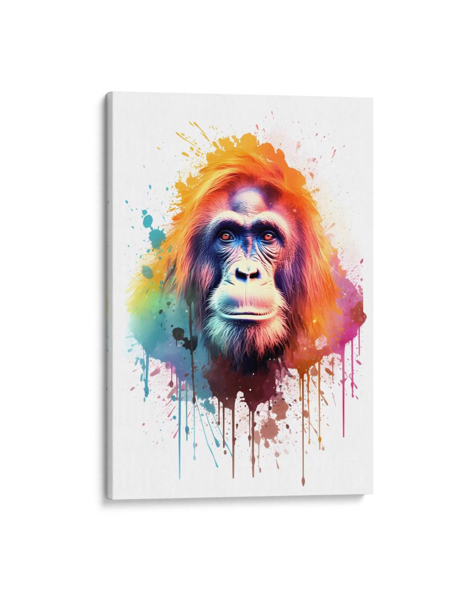Cuadro decorativo Canvas Lab El orangutan