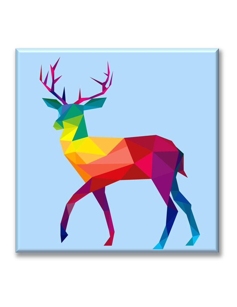 Cuadro decorativo Industria Grafica Ciento 23 Venado geométrico