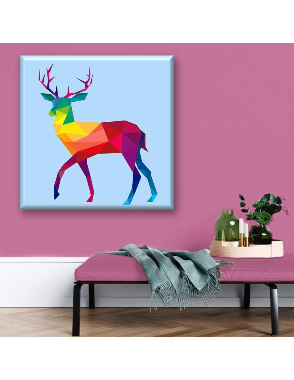 Cuadro decorativo Industria Grafica Ciento 23 Venado geométrico