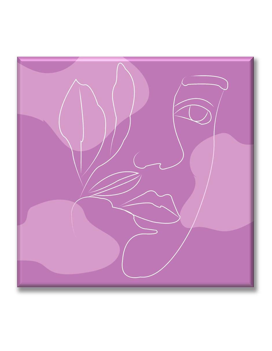 Cuadro decorativo Retrato lila