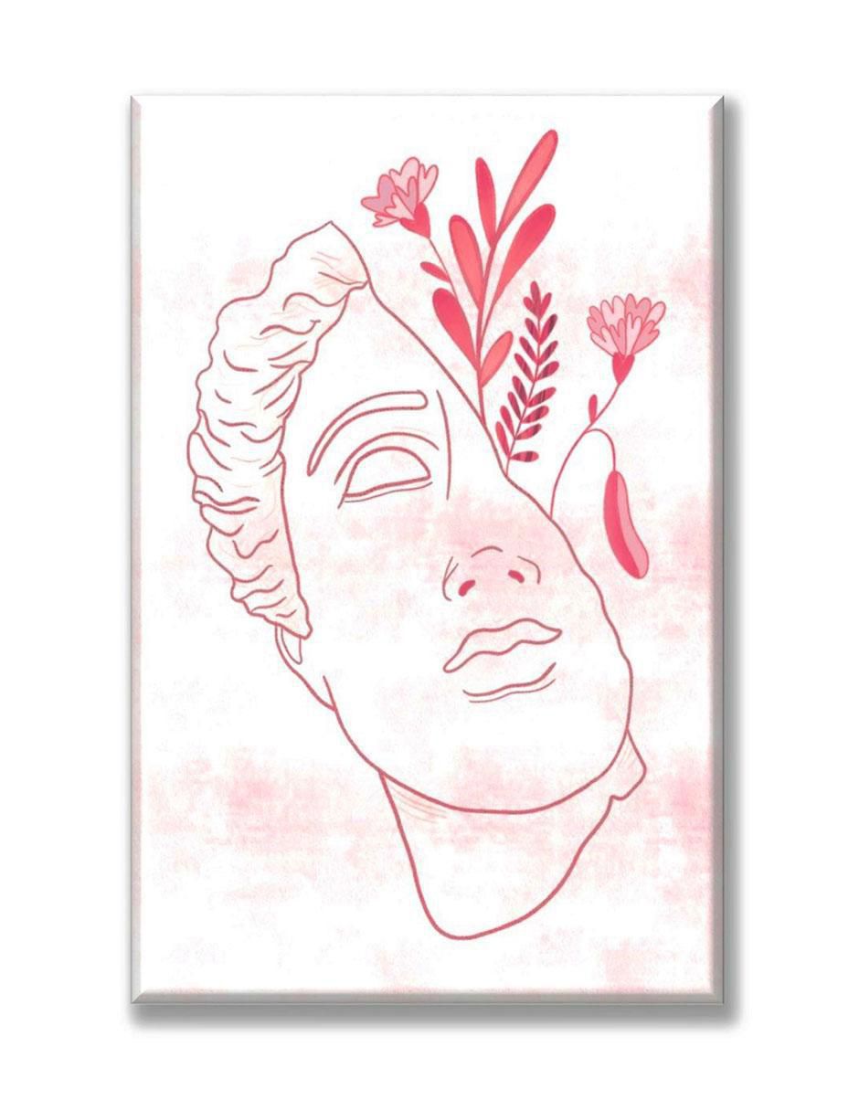 Cuadro decorativo Escultura clásica rosa 1