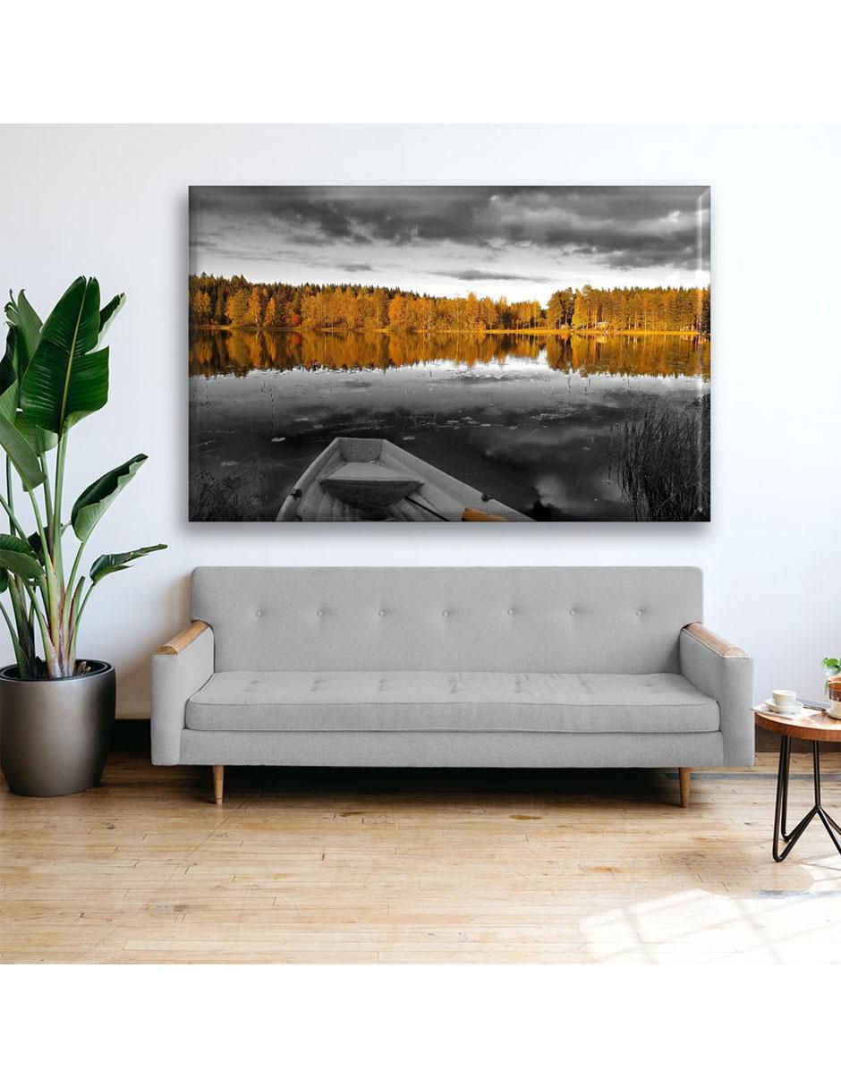 Cuadro decorativo Industria Grafica Ciento 23 Paisaje naranja