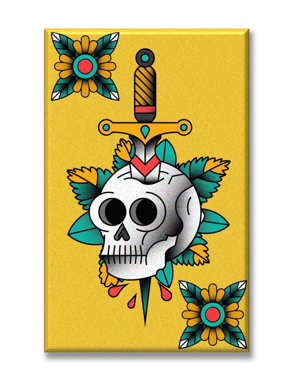 Cuadro decorativo Calavera estilo tatuaje Cuadro decorativo Calavera estilo tatuaje