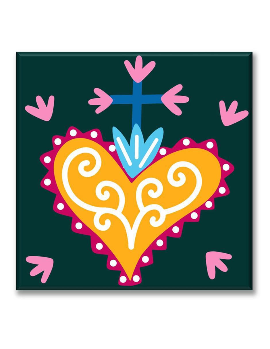 Cuadro decorativo Corazón con corona 1