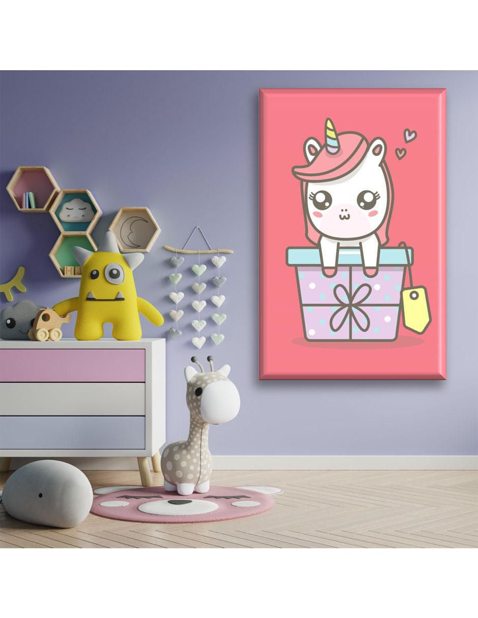 Cuadro decorativo Industria Grafica Ciento 23 Unicornio regalo