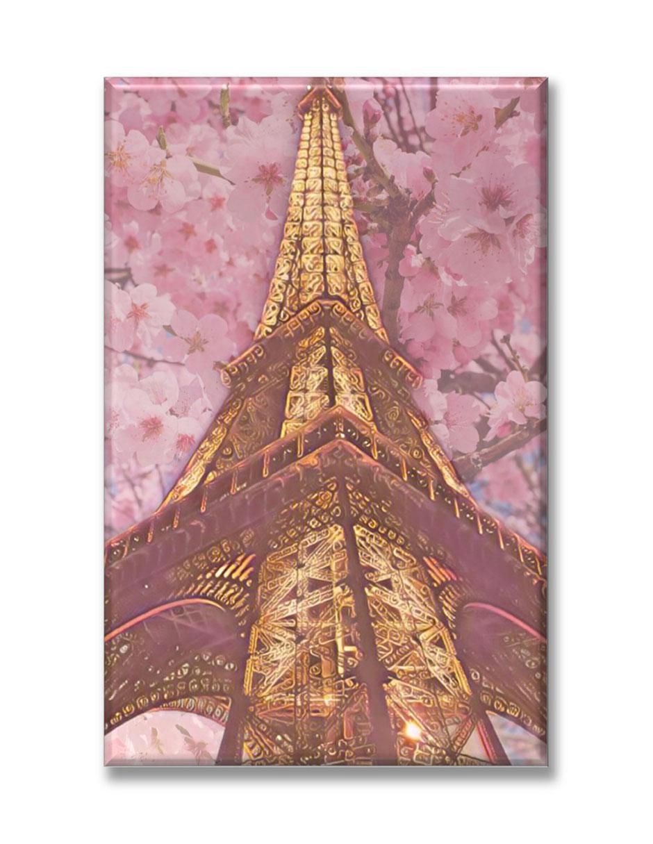 Cuadro decorativo Torre Eiffel cerezos 1