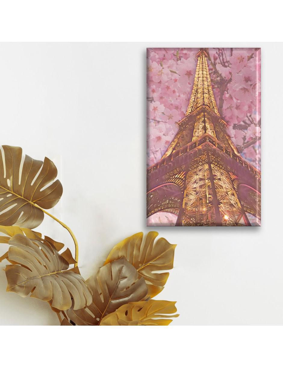 Cuadro decorativo Torre Eiffel cerezos 5