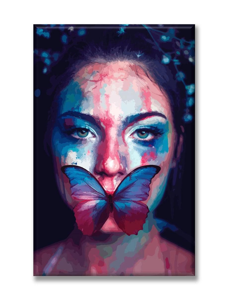 Cuadro decorativo Industria Grafica Ciento 23 Mariposa y mujer