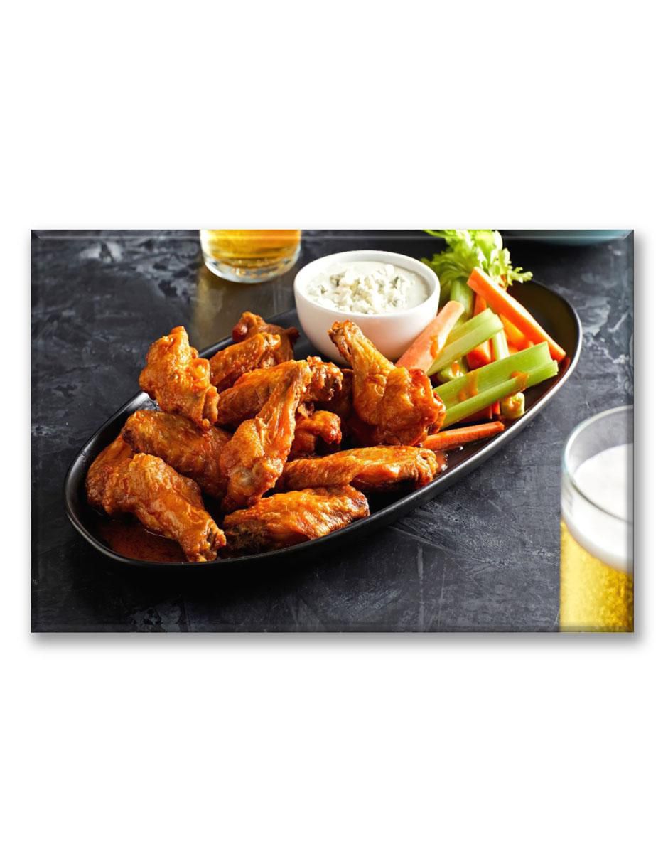 Cuadro decorativo Alitas y cerveza 1