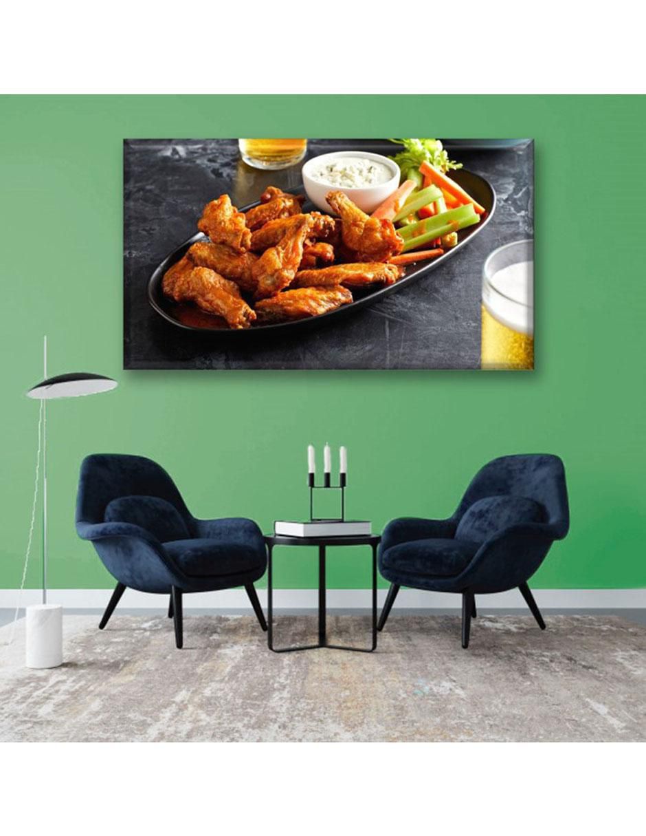 Cuadro decorativo Alitas y cerveza 5