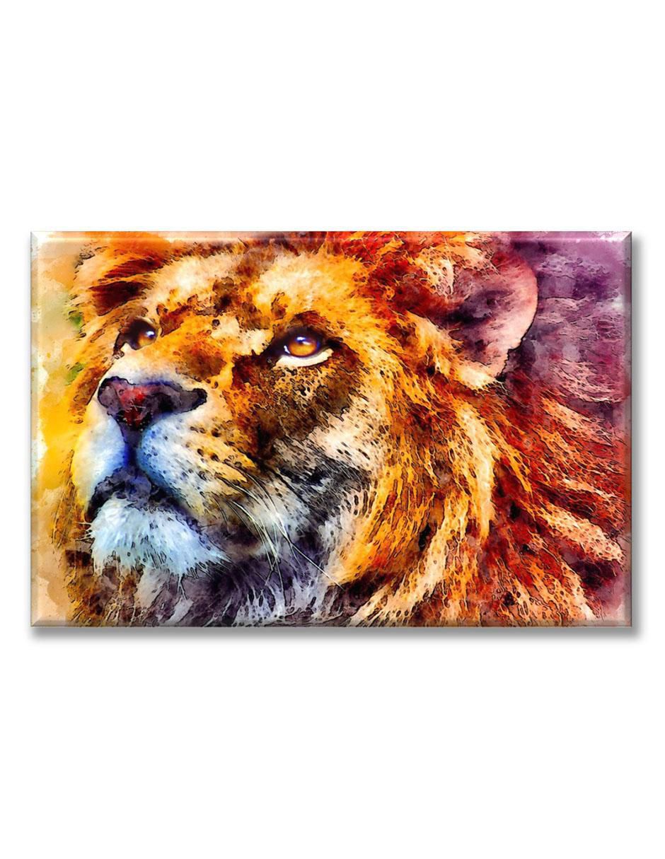 Cuadro decorativo León pintura 1