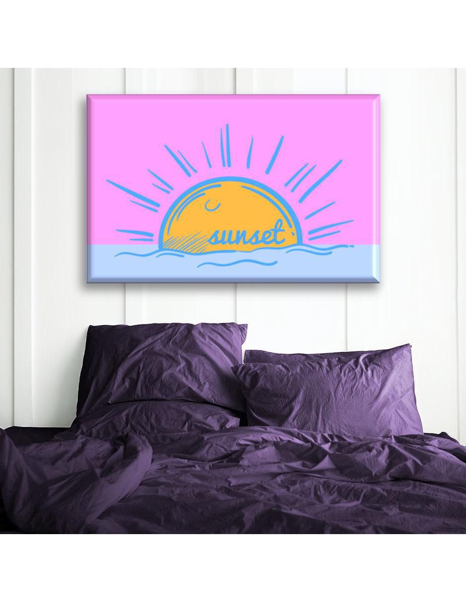 Cuadro decorativo Atardecer pastel 5