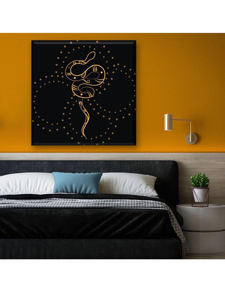 Cuadro decorativo Serpiente dorada 5