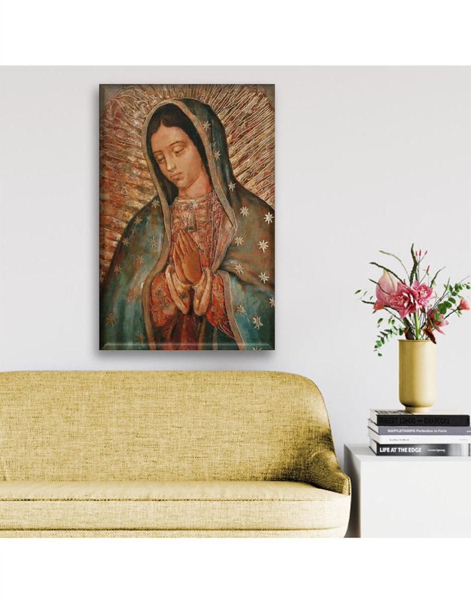 Cuadro decorativo Industria Grafica Ciento 23 Rostro de la Virgen de Guadalupe