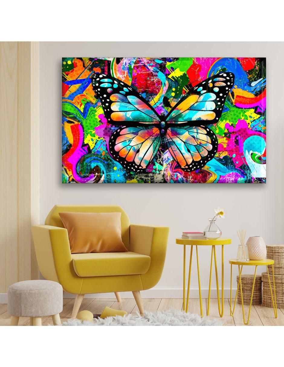 Cuadro decorativo Industria Grafica Ciento 23 Mariposa street art