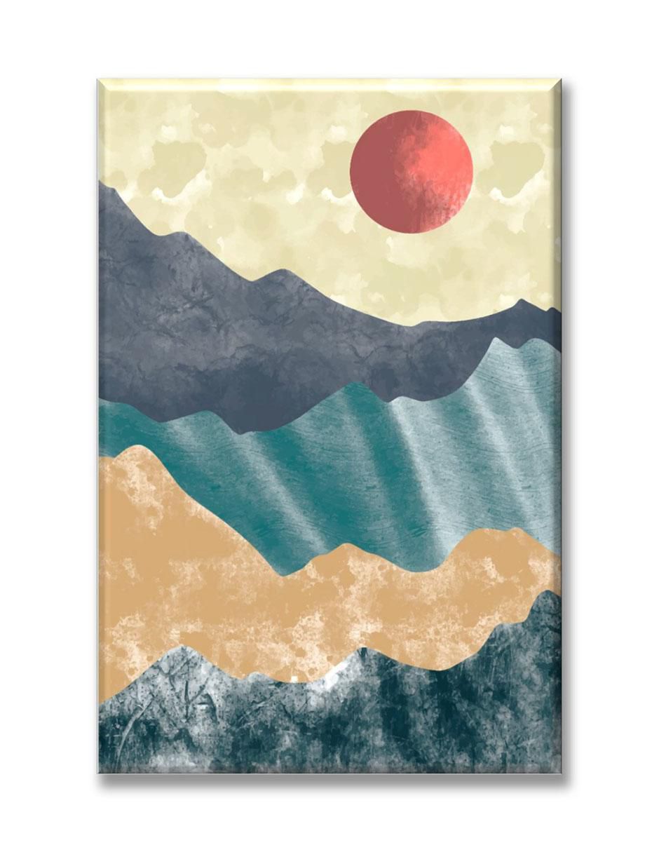 Cuadro decorativo Montaña textura 1