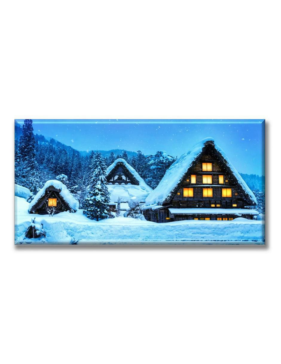 Cuadro decorativo Industria Grafica Ciento 23 Casa en la nieve