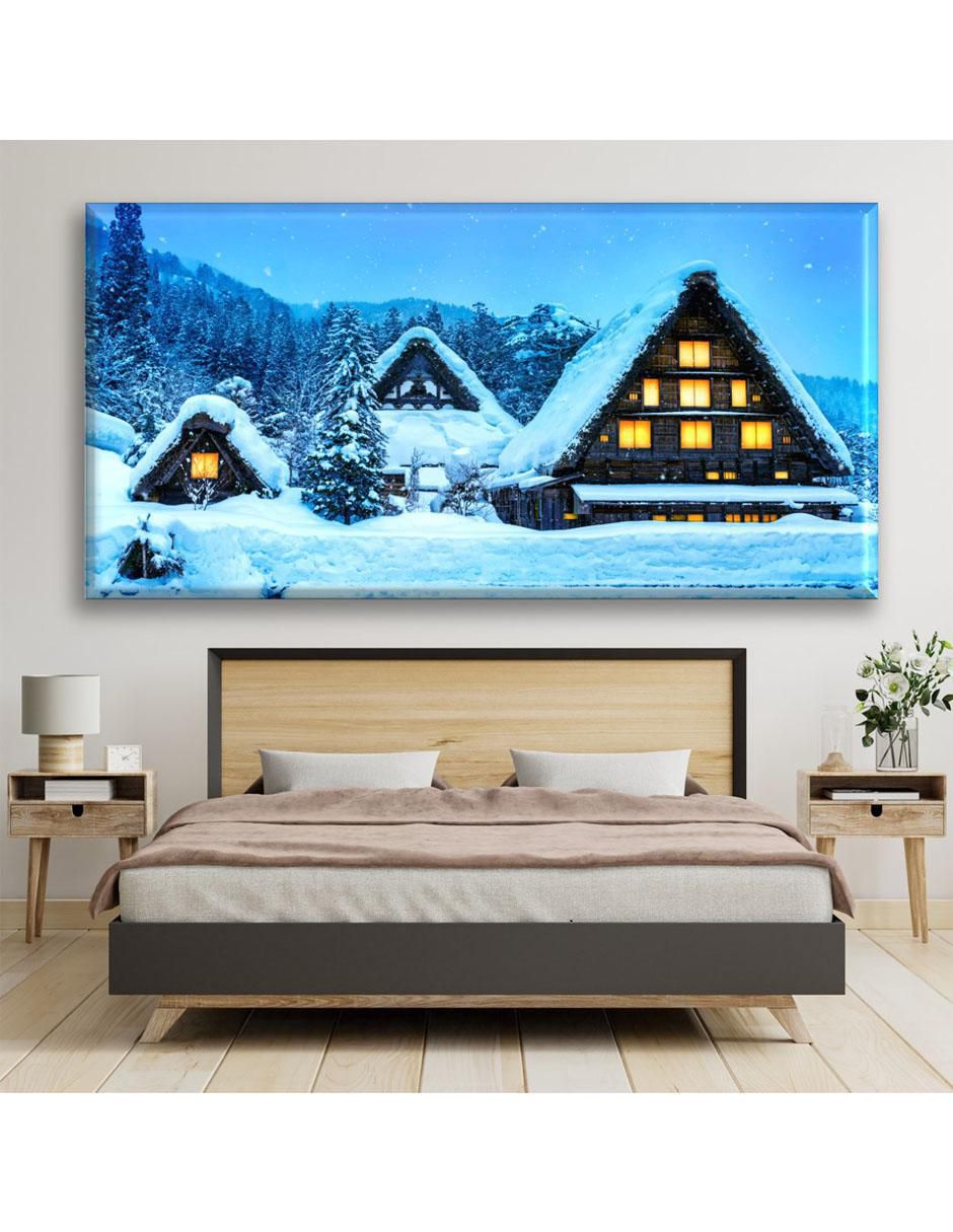 Cuadro decorativo Industria Grafica Ciento 23 Casa en la nieve
